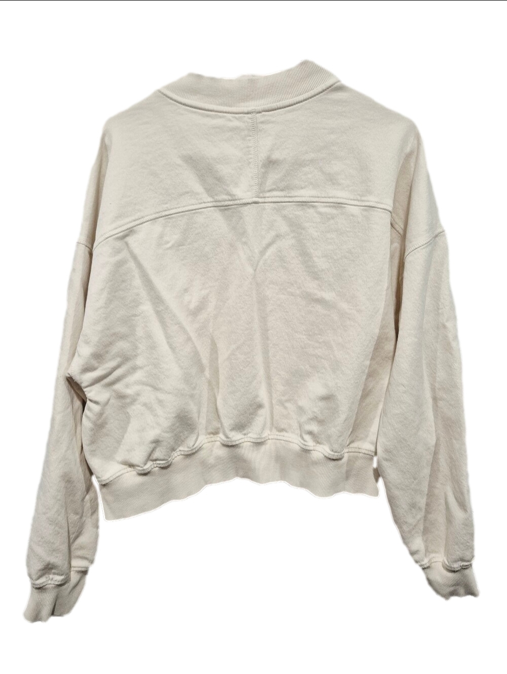 ​Aerie Soft Landing Cream Snap-Front Bomber Jacket Sweatshirt - Picture 4 of 5
